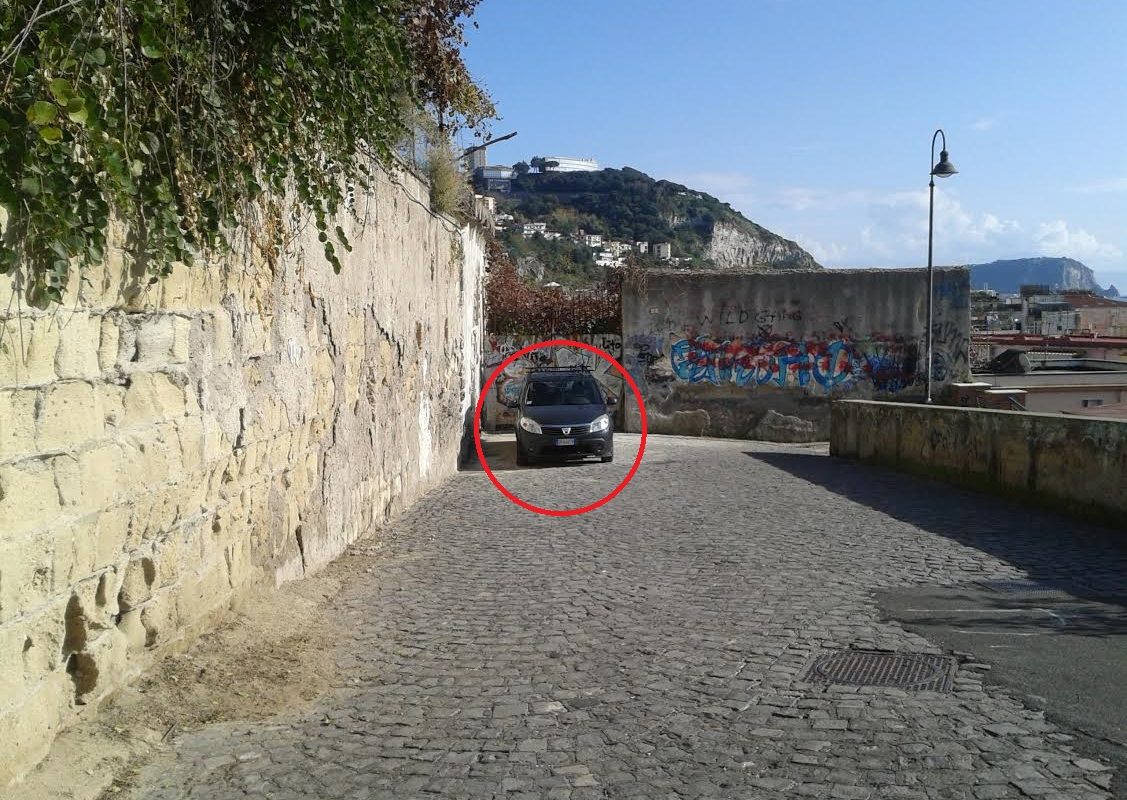 “Le scale dei carabinieri sono un parcheggio privato?”