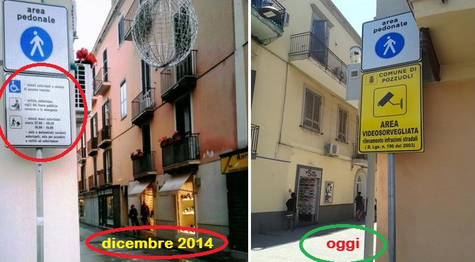 Piazza e dintorni: mistero sulla segnaletica “sparita”